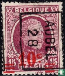 King Albert I, with overprint
