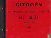 Catalogue des pièces détachées DS 21 - DS 19 A