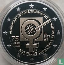 België 2 euro 2023 (PROOF) "75 jaar algemeen vrouwenkiesrecht"