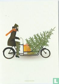 BIke with christmas tree (5 713138 801702)