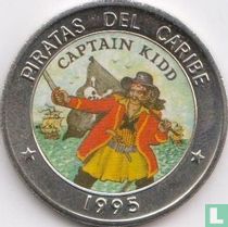 Cuba 1 peso 1995 (type 2) "Pirates of the Caribbean Sea - Captain Kidd"