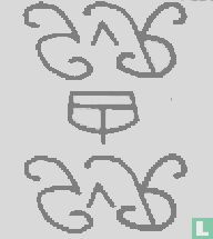 Kroon GvR cursief [enkele kolom, kopstaand]