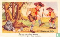 Op een mierenhoop gezeten