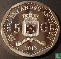 Antilles néerlandaises 5 gulden 2013 (BE) "Curaçao North Sea jazz festival"