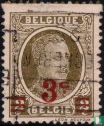 Roi Albert Ier, avec surcharge