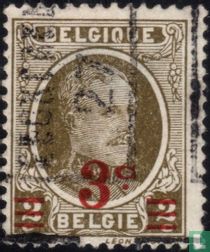Roi Albert Ier, avec surcharge