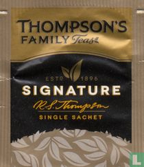 Thompson's Family Teas teebeutel katalog