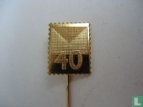40 jubileum speld envelop