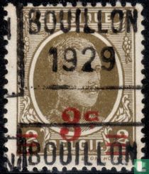 King Albert I, with overprint