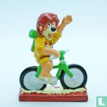 Max op de fiets