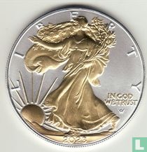 United States 1 dollar 2023 (without W - coloured) "Silver Eagle"