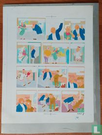 Originele inkleuring De koddige kater