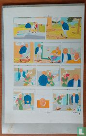 Originele inkleuring De koddige kater