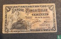 1 franc Belgique Congo