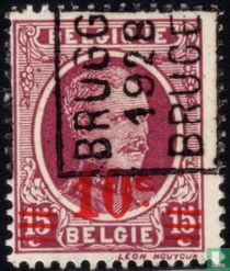 Roi Albert Ier, avec surcharge