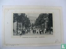Dorpsstraat met de R.K. Kerk - Apeldoorn.