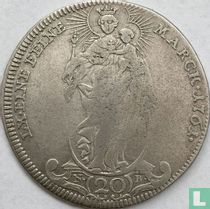 Würzburg 20 kreuzer 1761 (type 1)