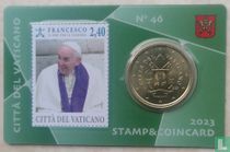 Vaticaan 50 cent 2023 (stamp & coincard n°46)