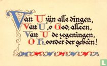 Van U zijn alle dingen