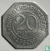 Nürnberg-Fürther 20 pfennig Strassenbahn "Weinstadel"