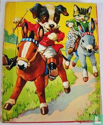 Hond en Kat te paard.