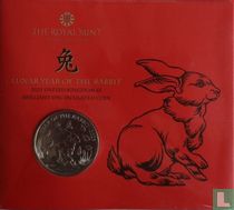 Royaume-Uni 5 pounds 2023 (folder) "Year of the Rabbit"