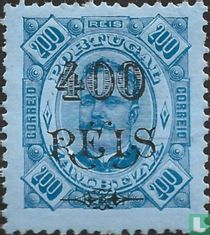 King Carlos I with overprint for sale