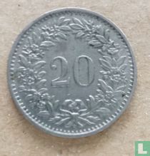 Switzerland 20 rappen 1958 for sale