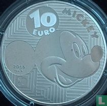 Frankreich 10 Euro 2016 (PP) "Mickey Mouse through the ages"