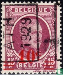 Roi Albert Ier, avec surcharge