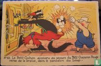 10. le petit Cochon accouru au secours du petit chaperon rouge verse de la braise dans le pantolon du Loup