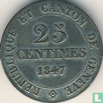 Genève 25 centimes 1847