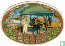 [Zonder titel] [Haven] [Man op kade met boot] G.K. N° 11813