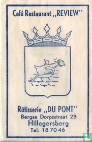 Cafe Restaurant "Review" Rotisserie "Du Pont" 