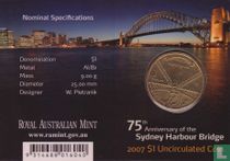 Australië 1 dollar 2007 (folder- C) "75th anniversary of Sydney Harbour Bridge"