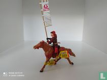 Samurai with banner