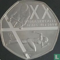 Vereinigtes Königreich 50 Pence 2014 (PROOF - Kupfer-Nickel) "Commonwealth Games in Glasgow"