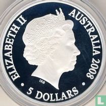 Australie 5 dollars 2008 (BE) "International Polar Year"