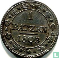 Helvetian Republic 1 batzen 1803