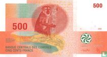 Comoros 500 Francs 2006 15a C1