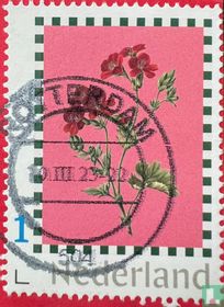 Ein Gruß mit Blumen