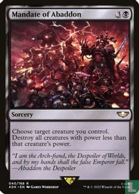 Mandate of Abaddon