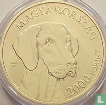 Hongarije 2000 forint 2019 (PROOFLIKE) "Hungarian vizsla"