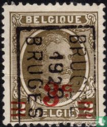 Roi Albert Ier, avec surcharge
