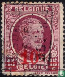 Roi Albert Ier, avec surcharge