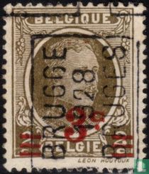 Roi Albert Ier, avec surcharge