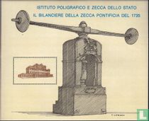 Il bilanciere della zecca pontificia del 1735