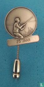 25 jaar lid van hengelsportvereniging 