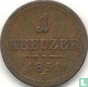 Austria 1 kreuzer 1851 (G)