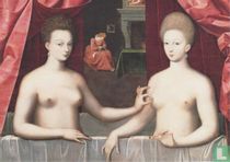 Portrait présumé de Gabrielle d'Estrées et de la soeur la duchesse de Villars, vers 1594